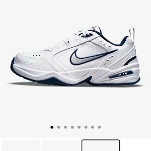 Nike Men's White and Blue Sneakers